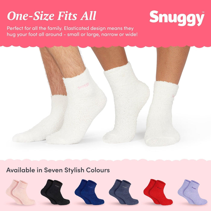 White Fluffy Slipper Socks