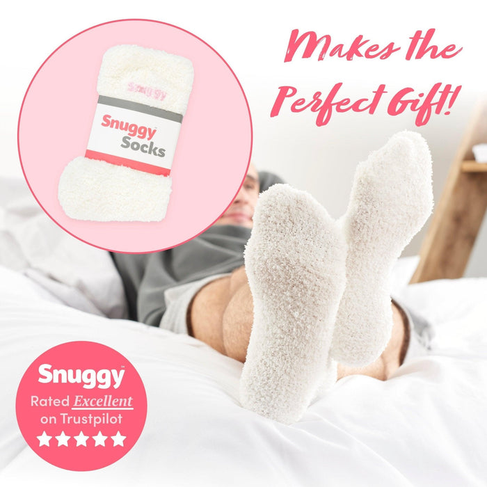 White Fluffy Slipper Socks