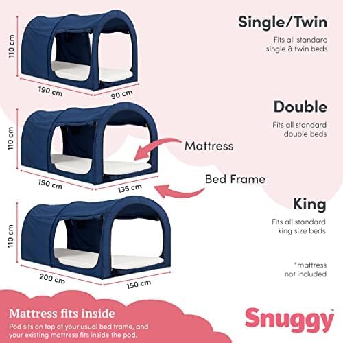 Limited Edition Gold Star, Navy Bed Tent Canopy