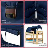 Limited Edition Gold Star Navy Bed Tent Canopy