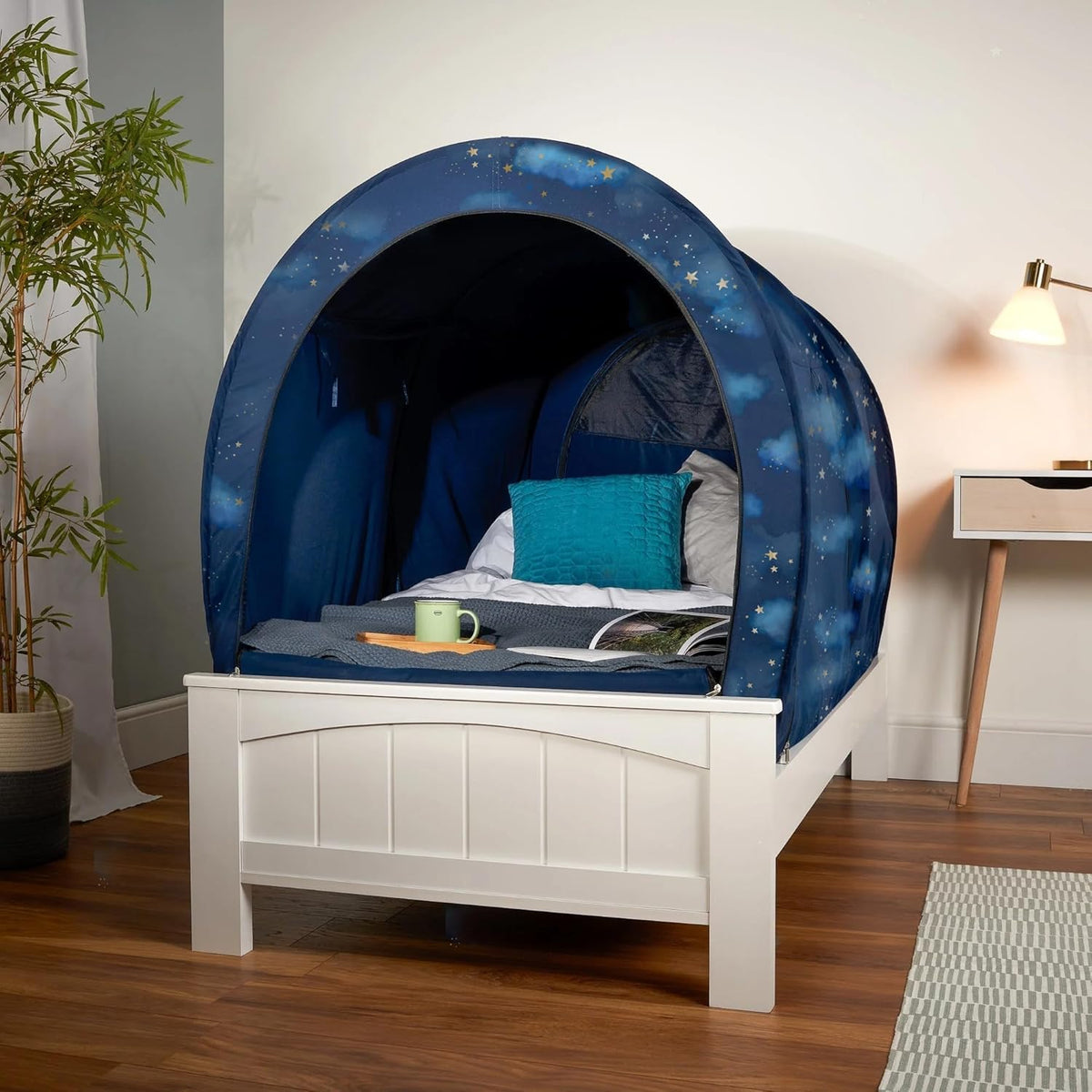 Limited Edition Gold Star Navy Bed Tent Canopy