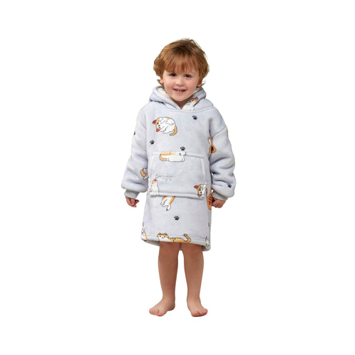 Cats Printed Mini Fleece Hooded Blanket (0-4 Years)