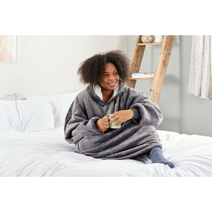 Grey Oversized Blanket Hoodie Grey Oversized Blanket Hoodie