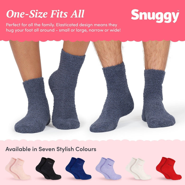 Grey Fluffy Slipper Socks