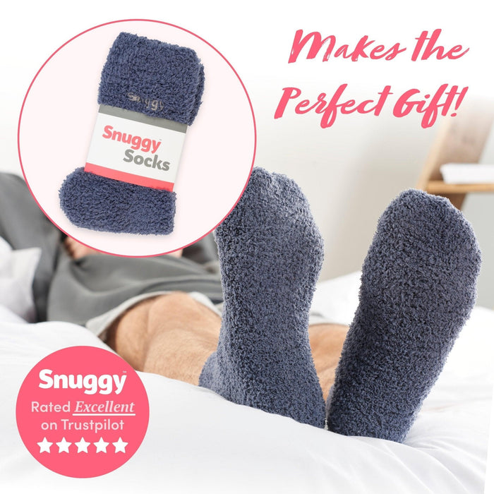 Grey Fluffy Slipper Socks