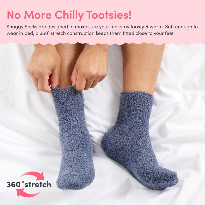 Grey Fluffy Slipper Socks