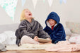 Grey Kids Hooded Blanket