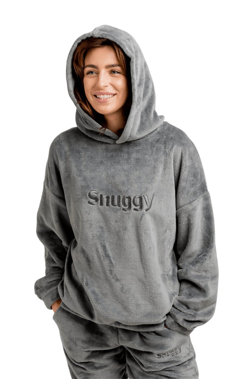 Grey Snuggy Fleece Hoodie