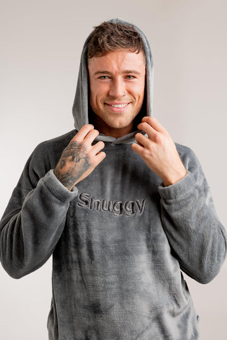 Grey Snuggy Fleece Hoodie