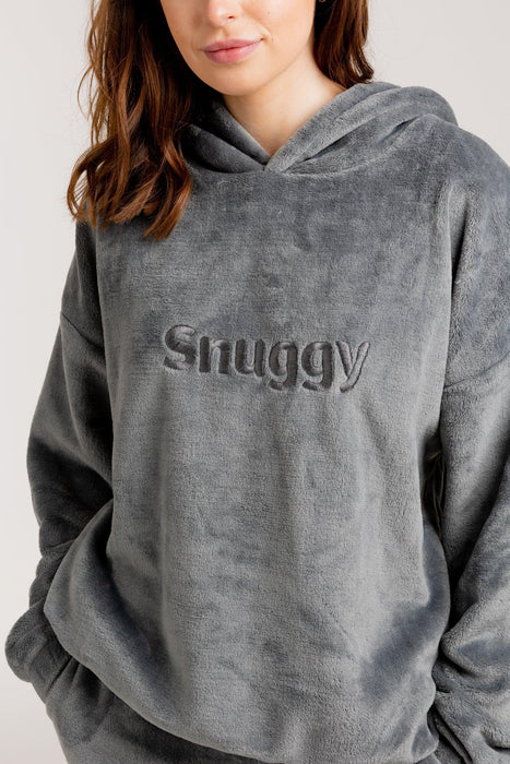 Grey Snuggy Fleece Hoodie