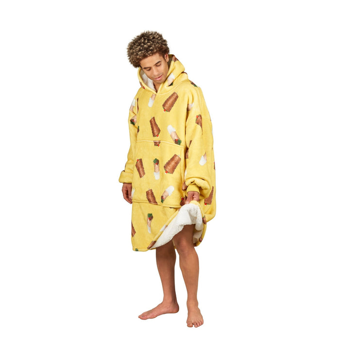 Kebab Printed Adult Hooded Blanket