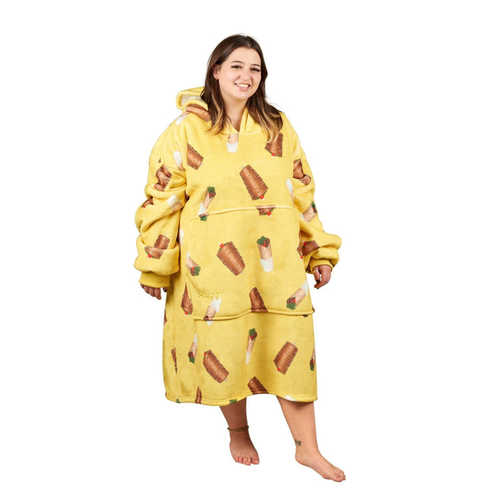 Kebab Printed Adult Hooded Blanket