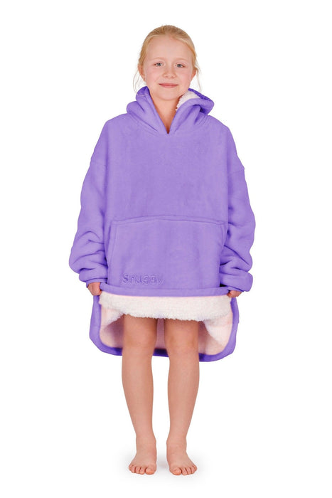 Kids Purple Hooded Blanket