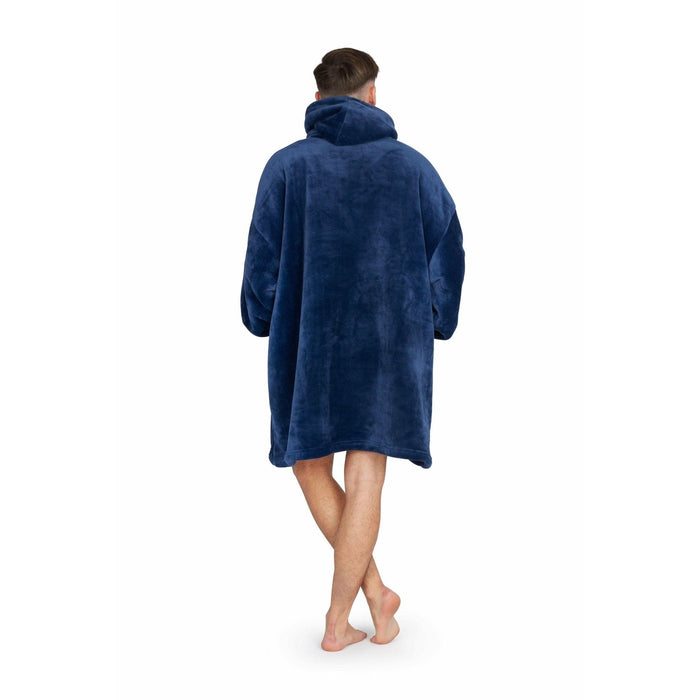 Navy Adult Hooded Blanket