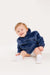 Navy Mini Fleece Hooded Blanket (0-4 Years)