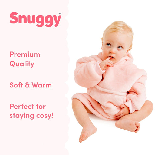 Pink Mini Fleece Hoodie Blanket (0-4 Years)