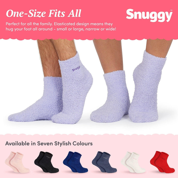 Purple Fluffy Slipper Socks