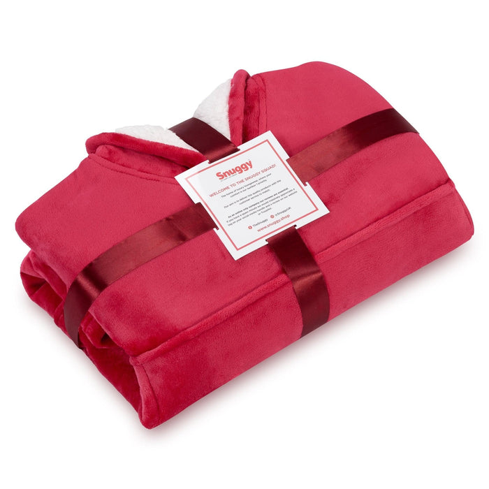 Red Adult Hooded Blanket