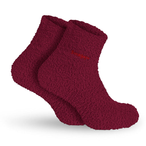 Red Fluffy Slipper Socks