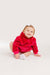 Red Mini Fleece Hoodie Blanket (0-4 Years)