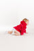 Red Mini Fleece Hoodie Blanket (0-4 Years)