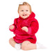 Red Mini Fleece Hoodie Blanket (0-4 Years)