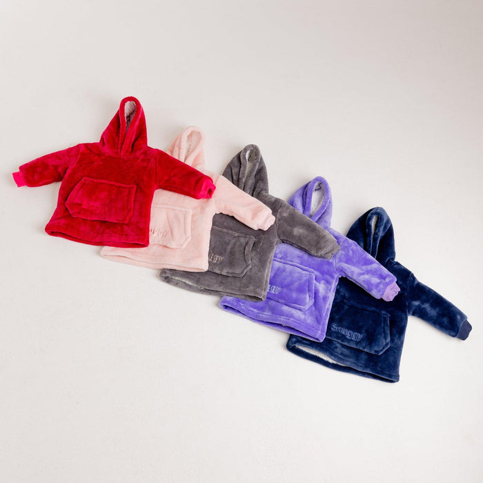 Red Mini Fleece Hoodie Blanket (0-4 Years)