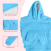 Sky Blue Mini Fleece Hoodie Blanket (0-4 Years)